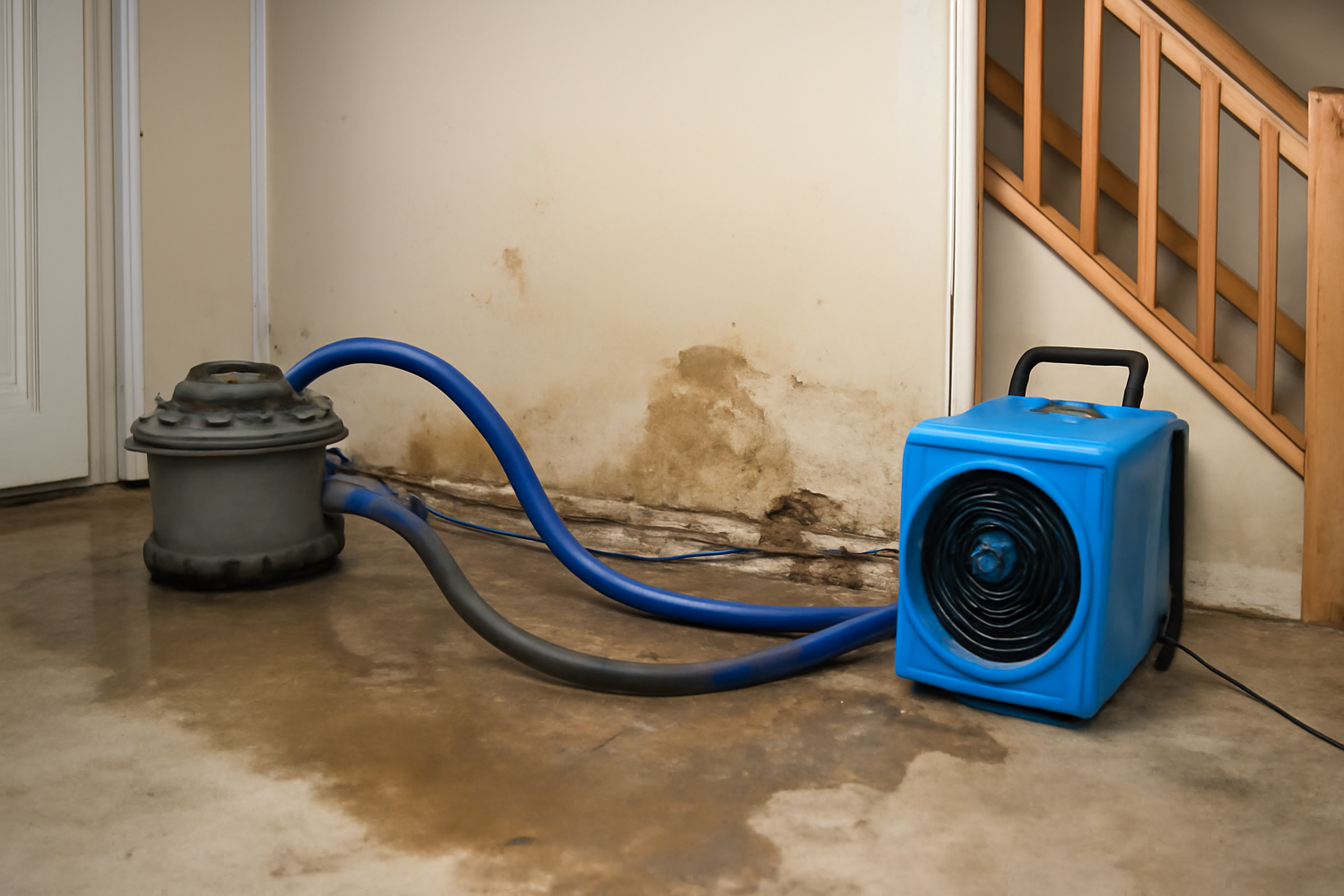 Basement Water Extraction in Blue Ridge, GA