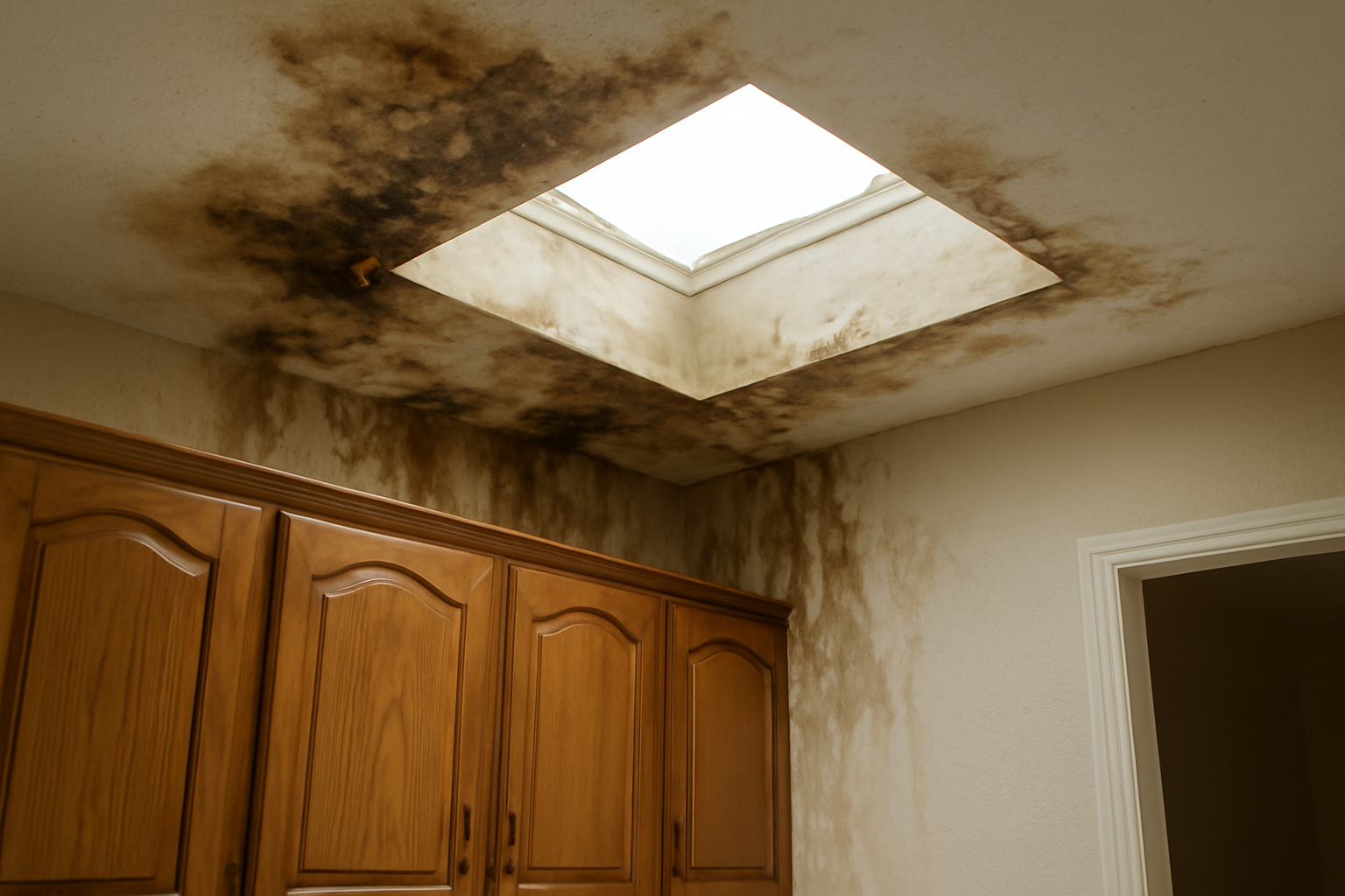 Skylight Leak Water Removal in Brookhaven, GA